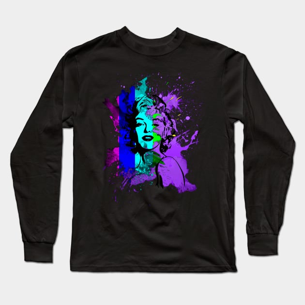 Norma Jeane in color Long Sleeve T-Shirt by Sinmara